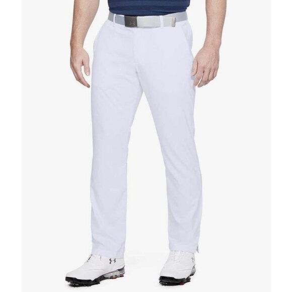 Under Armour Showdown Golf Pants Mens 42x30 White Straight Performance 1309545 - Picture 1 of 16